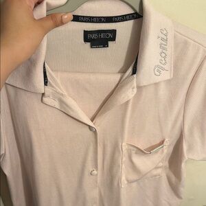 Paris Hilton Pink Pajama Top